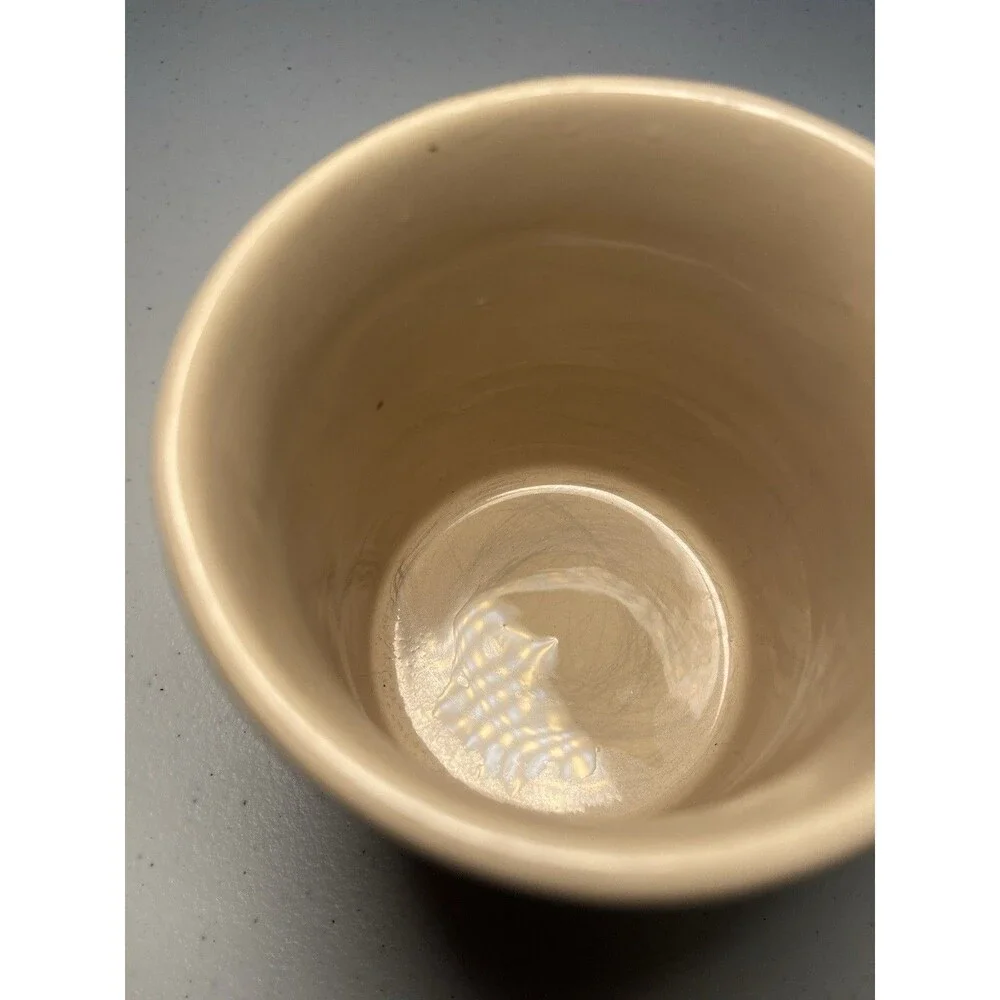 ARNART - Vtg Brown & Tan Tiger Safari Jungle Bamboo Royal Crown Coffee Cup Mug